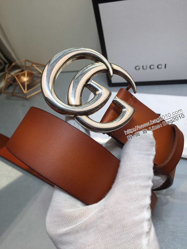 Gucci男士經典皮帶 古奇雙G低腰高腰穿戴腰帶  jjp1766